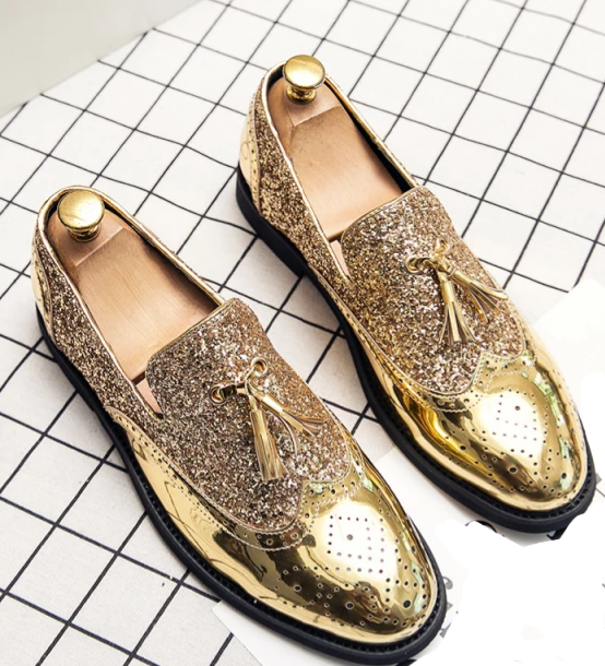 Gold Loafers - Jevglam