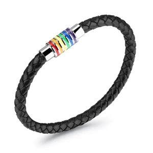 Multi-colored Magnetic Hook Leather Bracelet