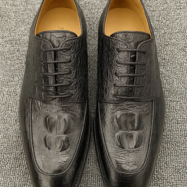 JEVGLAM Regal Croc Leather Oxford Dress Shoe