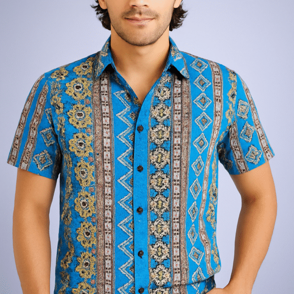 Azure Batik Men Shirt
