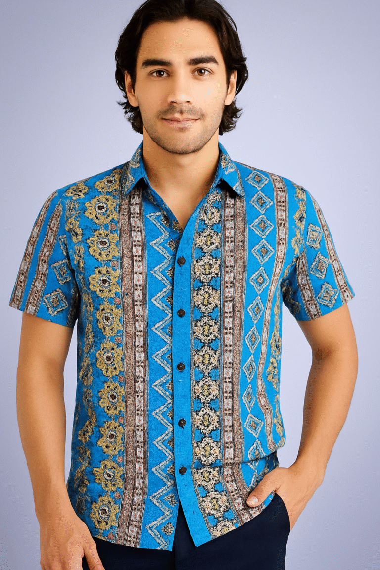 Azure Batik Men Shirt
