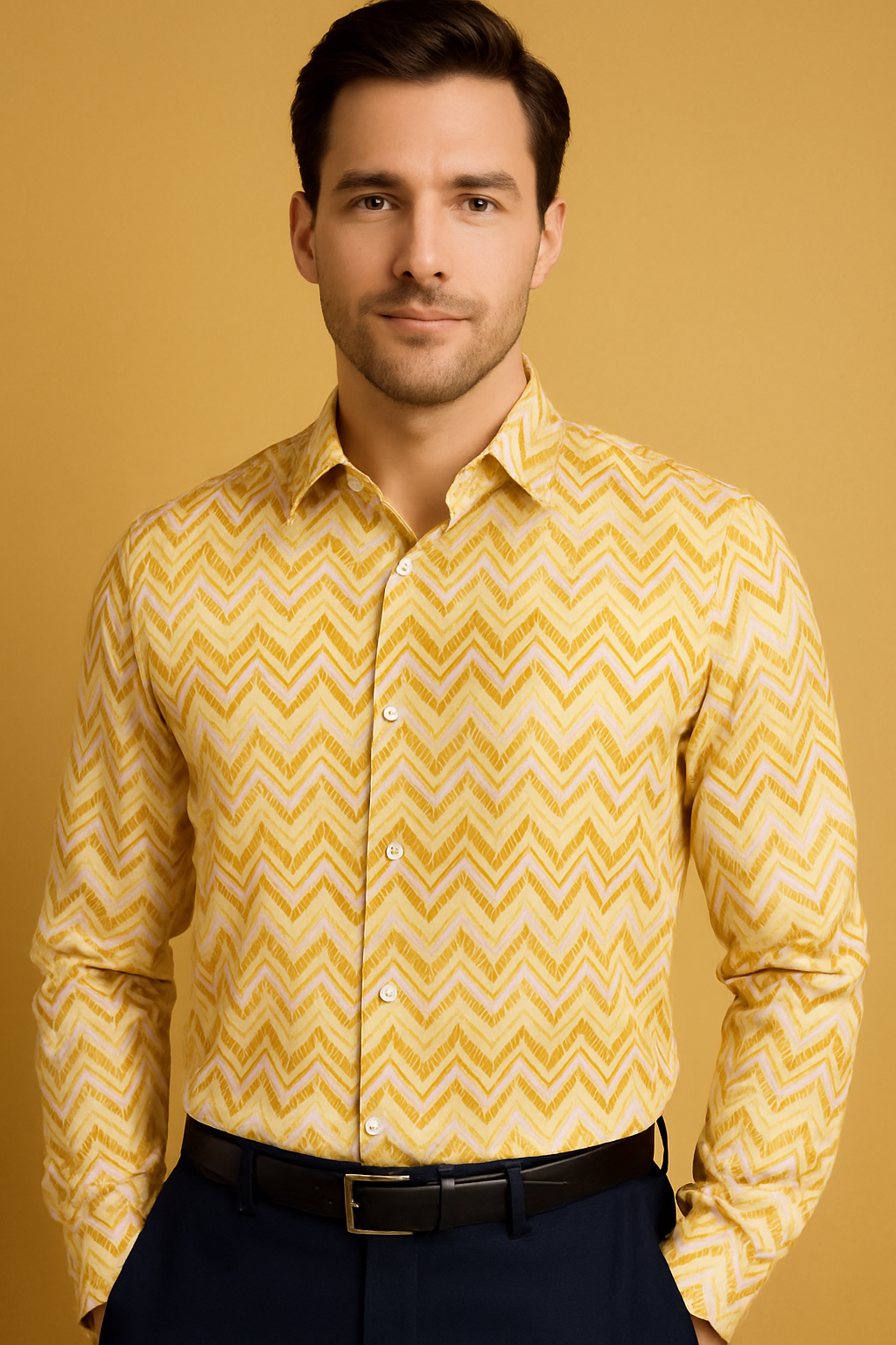 ChatGPT-Image-Oct-20-2025-12_09_56-PM.png Golden Chevron Chic Men Shirt