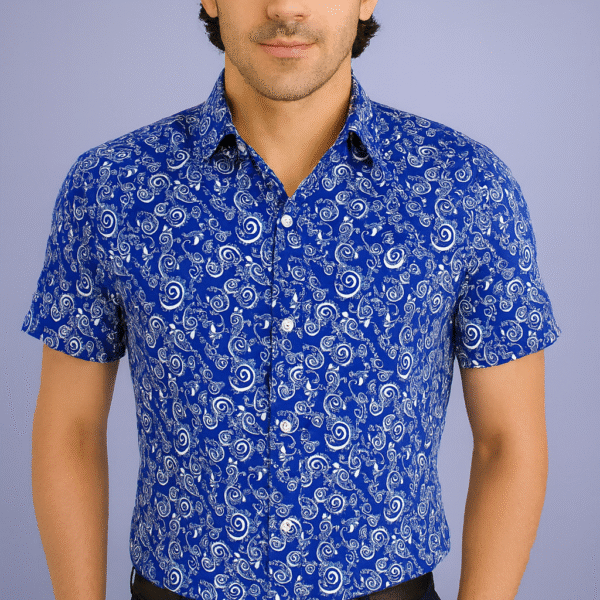 Royal Blue Paisley Short .....
