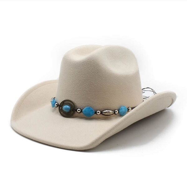 Sahara Turquoise Beaded Fedora