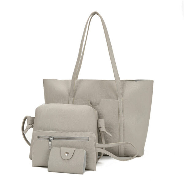 Soft Taupe 3-Piece Tote Bag Set
