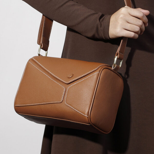 Genuine Leather Bag Women's First Layer Cowhide Soft Crossbody